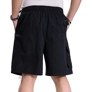 INDEX APPAREL Men's <b>White</b> <b>Cargo</b> Bermuda Shorts Mid Waist Drawstring Casual Cotton Shorts with Pockets - Product Image 4