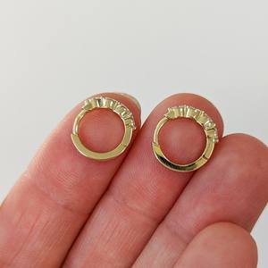 Lab Grown Marquise Cut Diamonds Huggie <b>Hoop</b> <b>Earrings</b> with 14K <b>Solid</b> Gold Jewelry Engagement for Womens Charm Gift - Product Image 5