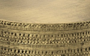 Timber Story Round Coffee <b>Table</b> Contemporary Design Handmade Metal Frame Modern Living Room Furniture - Product Image 2