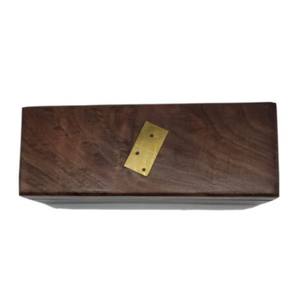 Juego de Dominó de Madera Hecho a Mano con Caja de Almacenamiento de Madera Maciza, Fichas Profesionales con Incrustaciones de Latón de Primera Calidad, Juego de Mesa de Lujo para Regalo - Product Image 2