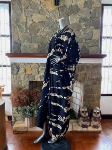 ชุดเดรสคาฟทันผ้าเรยอนย้อมสีแบบชิโบริ ไซส์พลัส ชุดคลุมสำหรับพักผ่อน สวมใส่สบายสไตล์โบโฮ ชุดลำลองสำหรับผู้หญิง - Product Image 2