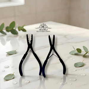 Hair Extension 7 Inches Soft Handle <b>Pliers</b> Multifunctional Hair Extension <b>Pliers</b> Micro Beads Removal Two Holes <b>Pliers</b> For Hair - Product Image 2