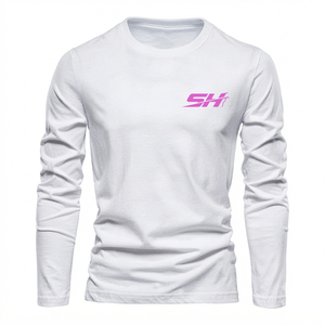 เสื้อยืดแขนยาวผู้ชาย คุณภาพพรีเมียม ผ้าฝ้าย คอกลม แขนยาว สวมใส่สบาย ทนทาน นุ่ม ระบายอากาศได้ดี แห้งเร็ว - Product Image 1