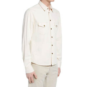 Chemise en jean slim pour homme, design personnalisé, 100 % coton, respirante, séchage rapide, mode urbaine, fournisseur OEM - Product Image 2