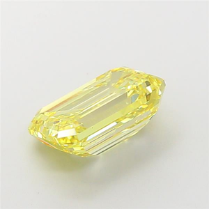 Vivid Emerald Cut Fancy Yellow Lab Grown Diamond CVD Certified Loose Gemstone Sparkling Luxury Investment For Fine Jewelry Art - Product Image 5