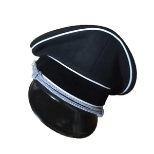 หมวกแก๊ปทรงสูงสีดำ/ขาว คุณภาพสูง ขนาดสั่งทำได้ ผ้าขนสัตว์ ผ้าแคนวาส ปักตราสัญลักษณ์  สำหรับทุกเพศ เหมาะสำหรับงานทางการ ใช้ได้ทุกวัน และกิจกรรมกลางแจ้ง สำหรับผู้ใหญ่ - Product Image 6