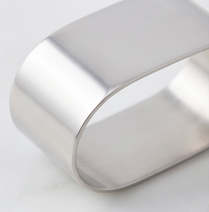 Stainless Steel Square <b>Napkin</b> Rings Modern Metal Tableware Holder For <b>Wedding</b> And Dinnerware Use - Product Image 2