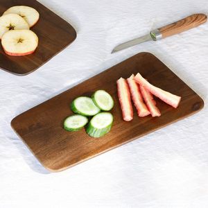 Bandeja Rectangular de Madera para Cortar Vegetales - Fácil de Limpiar, No Tóxica y Apta para Lavavajillas - Product Image 3