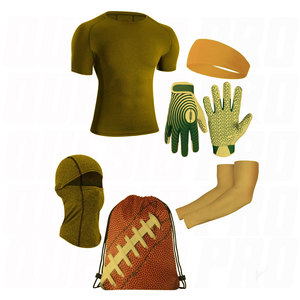 Paquete de Uniformes de Fútbol Americano a Precio de Fábrica, Ropa Deportiva Personalizada de Poliéster Sublimado de Secado Rápido, Bolsas de Accesorios para Uniformes - Product Image 4