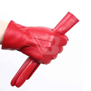 Gants de sport d'extérieur pour adultes, best-sellers, confortables, en cuir de mouton, couleur marron, unisexes, gants de mode - Product Image 4