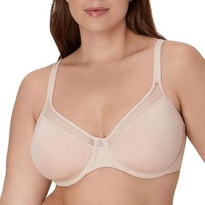 Sujetador Deportivo Sin Costuras para Mujer, Color Negro, Sin Varillas, Copa Completa, Soporte Alto, Lavable a Máquina, Color Sólido, Spandex - Product Image 4