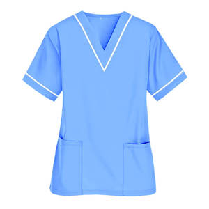 Healthcare Professional Short Sleeve Medical <b>Nurse</b> <b>Tunic</b> Shirt Scrub Top Canvas Wholesale Pakistan Unisex Customizable Uniform - Product Image 4