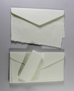 Greeting Card Gift Envelope 250 Gsm Deckled Edge Card With Matching Envelop Recycled Handmade Paper - Product Image 2