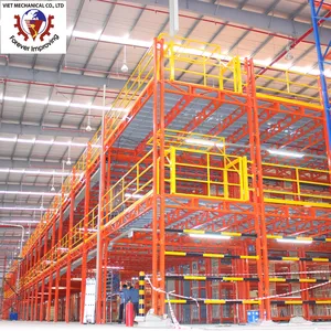 Magazzino di stoccaggio pesante scaffalature soffitta piattaforma industriale soppalco sistema di scaffalature magazzino sistema mezzanino