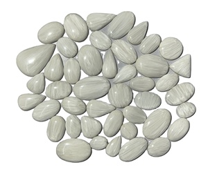 Cabujón Natural a granel de alta calidad, piedra preciosa de ópalo blanco, tamaño de forma mixta pulida para la fabricación de joyas, piedras preciosas sueltas - Product Image 1