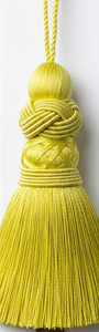 Breloque décorative à franges jaunes pour sac ou porte-clés, 100 % rayonne - Product Image 5