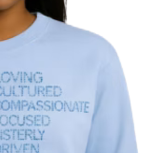 เสื้อสเวตเชิ้ตคอกลมสีฟ้าอ่อนสำหรับผู้หญิง ลาย MOM Love แขนยาว สวมใส่สบายทุกวัน เสื้อผ้าแฟชั่นลำลอง - Product Image 2