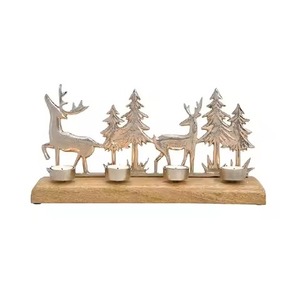 Portavelas Decorativo de Hierro Metálico para Navidad, Elegante Centro de Mesa Festivo para Decoración de Hoteles, Restaurantes y Hogares - Product Image 4