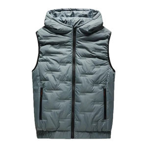 Chaleco acolchado de invierno para hombre, con capucha, impermeable, transpirable, estilo hip hop, con logo personalizado, precio al por mayor - Product Image 5