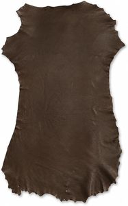 Tapis en cuir de chèvre véritable brun, texture grainée, pour sacs, chaussures, accessoires. - Product Image 5
