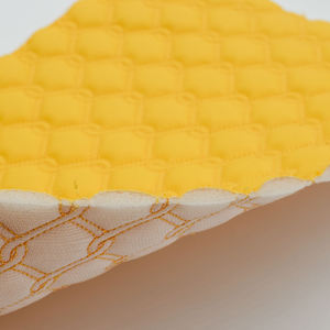 Tissu matelassé en PVC brodé pour tapis de siège de voiture, en mousse et éponge, avec broderie en cuir - Product Image 4