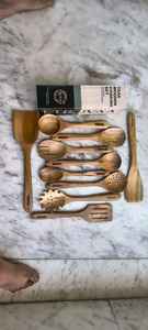 ชุดอุปกรณ์ครัวไม้ไผ่คุณภาพพรีเมียม 6 ชิ้น ไม่ติดกระทะ สำหรับกาแฟ รับผลิตแบบ OEM ODM ของขวัญสำหรับทำอาหาร ช้อนตวง - Product Image 5