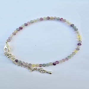 Super Quality AAA-Grade Carved Natural Crystal <b>Bracelet</b> with Fluorite Elastic Beads Gemstone Crafts - Product Image 4