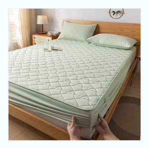 Quilted 100% Polyester 300tc 3-4 Inches <b>Bed</b> Protection <b>Pad</b> Breathable Machine Washable All-Season Mattress Cover for Hospital - Product Image 5