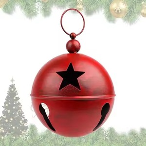 Ornement de cloche de Noël haut de gamme en métal pour arrangements décoratifs saisonniers - Product Image 5