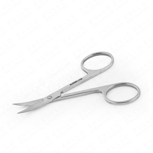 Ciseaux professionnels en acier inoxydable argenté à lame droite et pointe affûtée pour sourcils et ongles – Outil de beauté – Vente en gros - Product Image 4