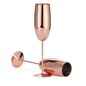 Modern Brass Gold Wine Glass Set Handmade Goblets Elegant <b>Drinkware</b> for Wedding Party Home Decor Gift Set - Product Image 3