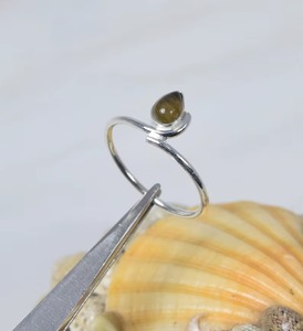 Natural Tiger Eye Smooth Pear Shape Gemstone <b>Ring</b> <b>925</b> Sterling <b>Silver</b> Fashion Jewelry Party Wear <b>Ring</b> For Women Elegant Design - Product Image 5
