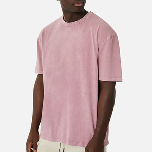 Camiseta lavada vintage de alta calidad para hombre, fabricantes al por mayor, 100% algodón, diseño de logotipo personalizado, camiseta en blanco - Product Image 1