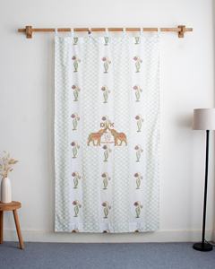 Rideaux en coton imprimé de luxe pour les fenêtres et les portes du salon, stores attrayants pour la décoration intérieure des hôtels - Product Image 4