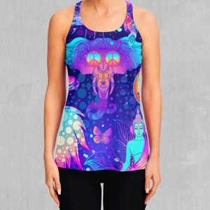 Camiseta sin mangas ligera de poliéster sublimado personalizada para mujer, ropa deportiva, tela reciclada, sin costuras, de secado rápido y transpirable - Product Image 3
