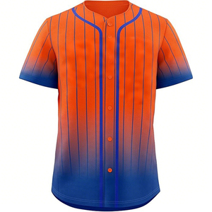 เสื้อเบสบอลสีเทาแบบกำหนดเอง คอวี ติดกระดุม แขนสั้น สีพื้น ชุดซอฟต์บอล - Product Image 4