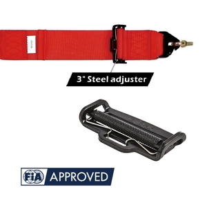 Composants de ceinture de sécurité de course en acier AD02 de qualité sport automobile, réglables, 3 pouces, homologués FIA, OEM, ODM, logo personnalisé - Product Image 1
