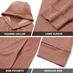 <b>Fleece</b> Lined Sports Hoodie Men Winter Warm Thick Cotton Blend Pullover Hooded Sweatshirt Gym <b>Running</b> Outdoor Cold - Product Image 4