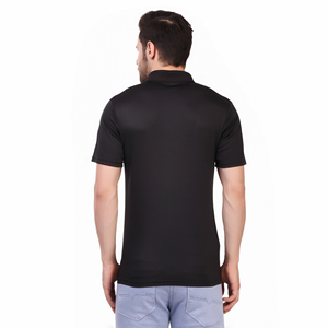 T-shirts de sport formels pour hommes à manches courtes en tissu tricoté 100 % polyester à sublimation unie à séchage rapide - Product Image 1