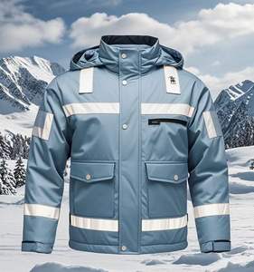 Chaqueta Acolchada Inteligente para Hombre con Calefacción, Cuello Alto, Impermeable, Transpirable, de Secado Rápido, Cierre de Cremallera, Reflectante, para Trabajo en Invierno - Product Image 6