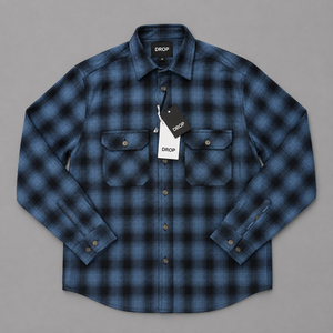 Chemise en flanelle à carreaux pour hommes, 100 % coton, manches longues, décontractée, boutonnée, style bûcheron, vente en gros, OEM ODM au Bangladesh - Product Image 6