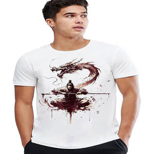 Camiseta Juvenil de Algodón Grueso, Manga Corta Holgada, Color Sólido, Casual, Versátil, con Hombros Descubiertos - Product Image 4