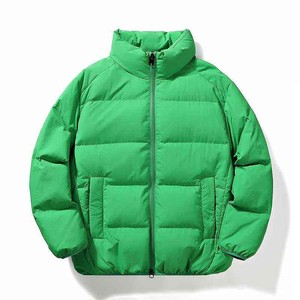 Veste d'hiver décontractée à capuche en laine noire pour homme, coupe oversize, fermeture éclair, résistante à l'eau, doudoune matelassée 50% couleur unie, vêtement d'extérieur - Product Image 4