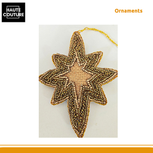 Proveedor de la India de Adornos Festivos Colgantes con Estrellas Bordadas a Mano a un Precio Nominal para Compradores al por Mayor - Product Image 5