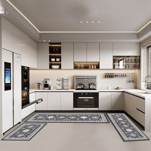 Kitchen Rugs <b>Runner</b> Sets 3 Non-Slip Farmhouse Kitchen Floor Mat <b>Carpet</b> Washable Doormat for Hallway and Entryway - Product Image 2