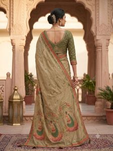 Indian Traditional Ethnic Partywear Saree with Digital Print Work for Wedding Occasion and Festive Function for Women Fancy Fit - Product Image 2