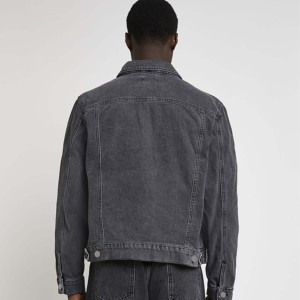 Stylish Men <b>Denim</b> Winter <b>Jacket</b> Casual Ripped Pocket Design Plus Size Button Front Jeans <b>Jacket</b> Comfortable and Durable - Product Image 5