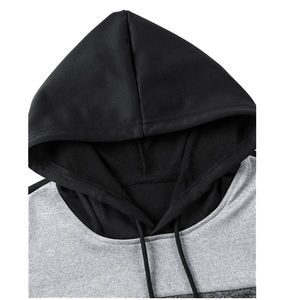 Sudaderas con Capucha para Hombre al por Mayor, con Logotipo Personalizado, 100% Algodón, Forro Polar, Bolsillo, Transpirables, de Secado Rápido, Color Negro, Tallas Grandes, para Invierno - Product Image 1