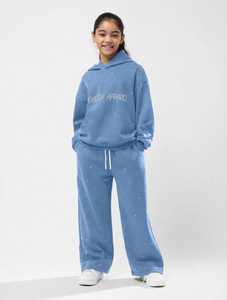 ONETEN APPARELS Conjunto Deportivo Unisex de Invierno con Sudadera con Capucha y Pantalones Deportivos con Estampado de Puntos Azules, Cintura Elástica de Spandex, Atuendo Informal - Product Image 1