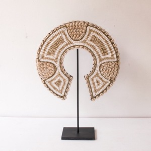 CRYSTAL CRAFT Bijoux africains tribaux perlés pour femme, Collier long africain doré perlé, Collier bib statement pour soirée - Product Image 2